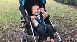 Baby doing his best to hide