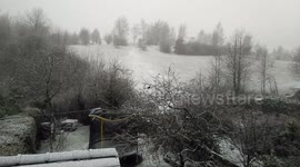 Gentle snowfall in Kendal today