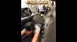 nyc train slip and slide