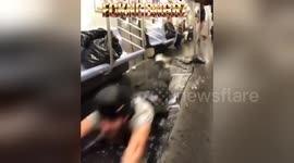 Newsflare Edit - nyc train slip and slide