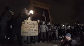 Million Mask March protestors wearing Anonymous mask