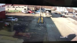 Truck Driver Drops A Pallet of Soda