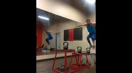 Kettle bell jump slip fail