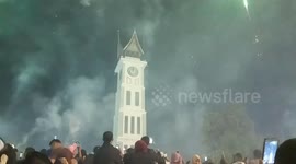 Sky on the eve of the turn of 2018