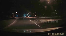 Dash Cam Video of Meteor exploding in the sky