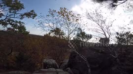 Rock Climbing Summit Relaxation Break