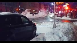 Underground electrical cable blowing up