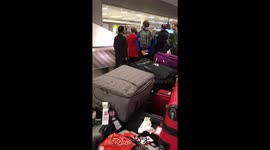 Baggage Pileup JFK T4 - Video #1