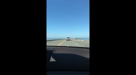 Driving Time Lapse, Arriving at Ferry
