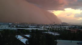 The Beginning - Live Feed In The Air - 2014 Dust Storm