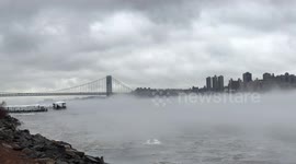 Fog takes over Manhattan