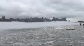 Manhattan appears to float on a cloud