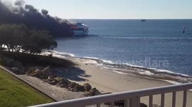 Passengers leap from deadly blaze on board US casino shuttle boat