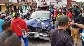 Multi car accident in Panajachel Guatemala