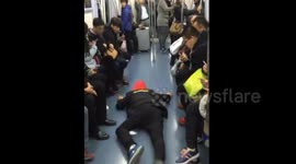 Man fakes seizure to get seat on busy train