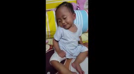 Crying when can not sleep comfortably