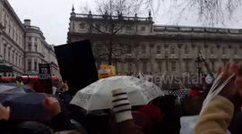 Keeping Warm at the Times Up Rally 2018