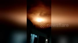 Mysterious blazing object lights up the night sky in Colombia
