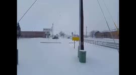 Tail End of an Intense Snow Squall 12-25-17