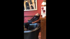 Sleepy sweet old man 