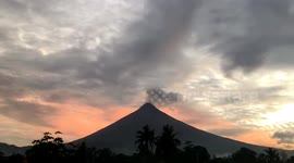 Mayon Volcano at Dawn
