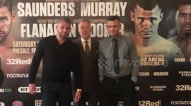 World champion Billy Joe Saunders faces off against British rival Martin Murray