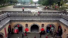 Drone footage shows 4,000-year-old community living underground in China