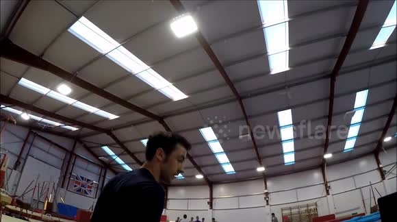 2 double spins of one foot Amazing