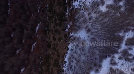 Imágen aérea cenital Parque natural del Montseny