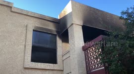 Apartment fire video