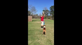 Ball Drop from 150 feet nearly knocks kid out!