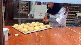 Sweet cakes in Brussels