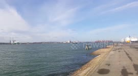 Southampton Ferry nearly collided