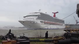 Carnival Triumph Adrift on Mobile River