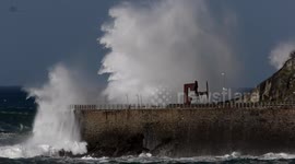 Swell in Donostia January 17, 2018