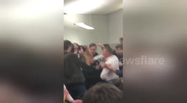 Conservative MP Rees-Mogg in scuffle at university