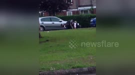 Newsflare Edit - Uk police beating suspect