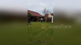 Newsflare Edit - Bungee jumping czech prank 23-12-2017