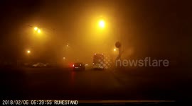 dashcam - extreme weather in Bucharest