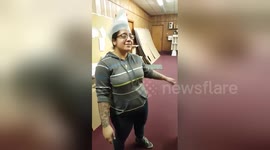 Newsflare Edit - Puerto rican with a broom