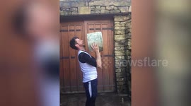 Cheesemaker prepares for London Marathon in unusual way - by weightlifting 27kg blocks of cheddar cheese