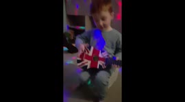 3 year old Ed Sheeran fan. Bibia be ye ye
