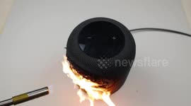 Tech vlogger blasts brand new Apple HomePod with blow torch