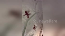 Newsflare Edit - Room inside of the Hotel de Glace in Quebec City, QC