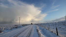 N Ireland blanketed white after snow and hail storm