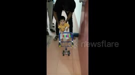 World’s youngest double amputee gets his legs back