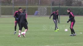 Bromance! Aubameyang and Mkhitaryan train together