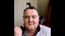 Dad does yonnique... and loves it