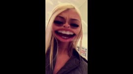 Bre in Ohio Airport after telling her, her luggage was overweight