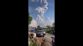 Mount Sinabung Volcano Eruption